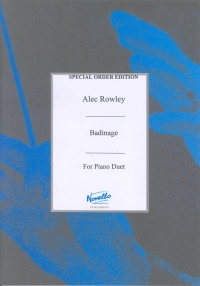 Rowley Badinage Piano Duet Sheet Music Songbook