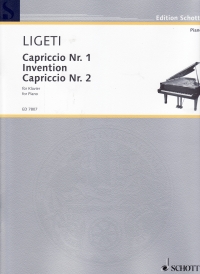 Ligeti Capriccio No 1 & 2 Piano Sheet Music Songbook