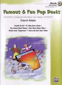 Famous & Fun Pop Duets Book 5 Matz Piano Sheet Music Songbook