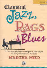 Classical Jazz Rags & Blues Book 1 Mier Sheet Music Songbook
