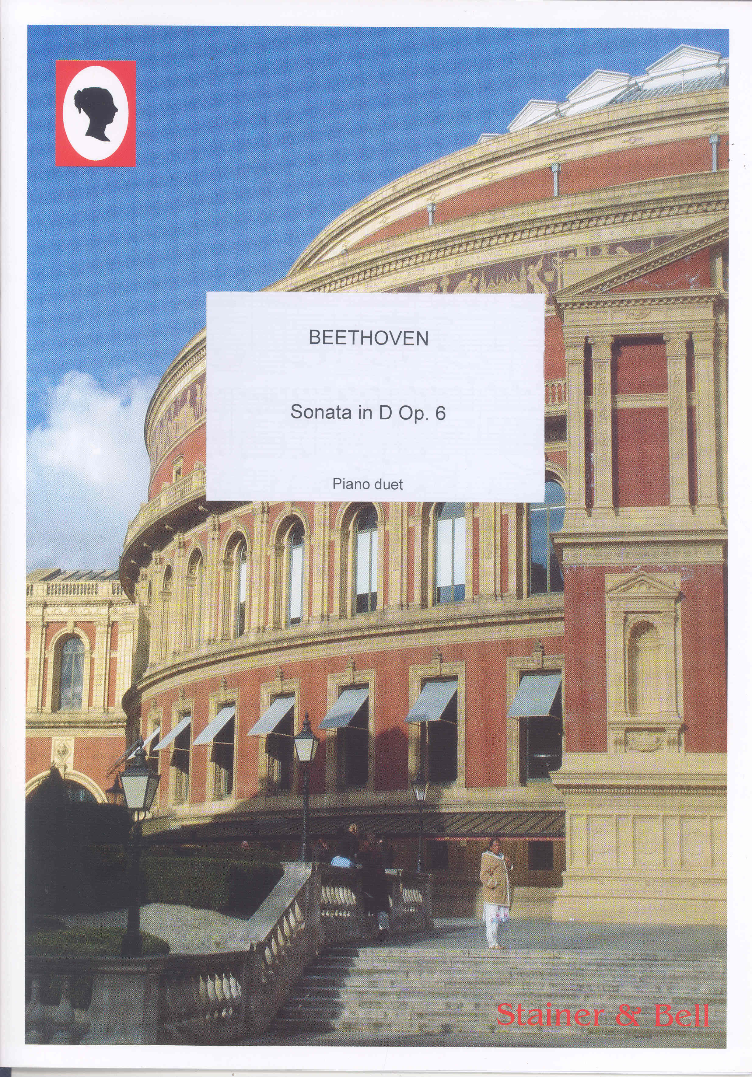 Beethoven Sonata D Op6 Piano (4 Hands) Archive Ed Sheet Music Songbook