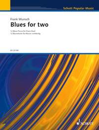 Blues For Two Wunsch Piano Duet Book/cd Sheet Music Songbook