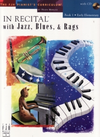 In Recital With Jazz Blues & Rags Book 1 + Cd Sheet Music Songbook