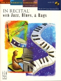 In Recital With Jazz Blues & Rags Book 6 + Cd Sheet Music Songbook