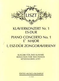 Liszt Concerto For Piano No 1 Eb 2 Pianos 4 Hands Sheet Music Songbook