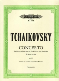 Tchaikovsky Piano Concerto No 1 Bbmin Op23 2pf 4hd Sheet Music Songbook