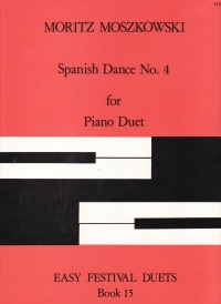 Moszkowski Spanish Dance Op21 No 4 Piano Duet Sheet Music Songbook