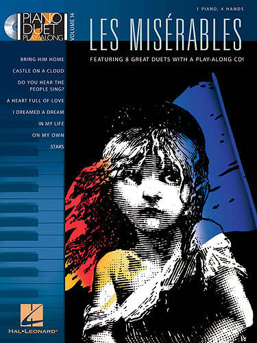 Piano Duet Play Along 14 Les Miserables Book/cd Sheet Music Songbook