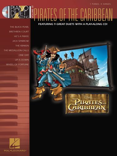 Piano Duet Play Along 19 Pirates Of The Caribbean Sheet Music Songbook