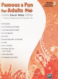 Famous & Fun For Adults Pop Book 3 Matz Piano Sheet Music Songbook