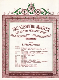 Prokofiev Mazurka Op12/4 Piano Sheet Music Songbook