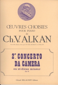Alkan Concerto Da Camera Op10/2 Pf Solo Sheet Music Songbook