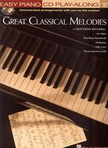 Easy Piano Cd Play Along 21 Great Classical Melodi Sheet Music Songbook