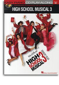 Easy Piano Cd Play Along 25 High School Musical 3 Sheet Music Songbook