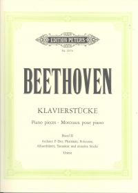 Beethoven Album Of Piano Pieces Vol 2 Keller Sheet Music Songbook