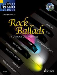 Rock Ballads Schott Piano Lounge Book/cd Sheet Music Songbook