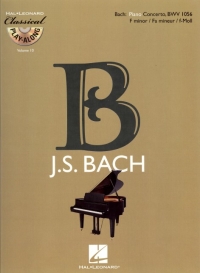 Classical Play Along 10 Bach Piano Concerto 1056 Sheet Music Songbook