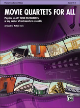 Movie Quartets For All Piano/conductor/oboe Sheet Music Songbook