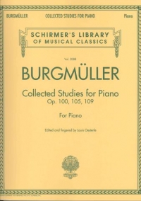 Burgmuller Collected Studies Piano Op100,105,109 Sheet Music Songbook