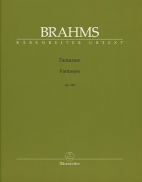 Brahms Fantasias Op116 Urtext Piano Sheet Music Songbook
