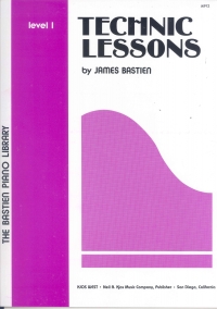 Bastien Piano Library Technic Lessons Level 1 Sheet Music Songbook