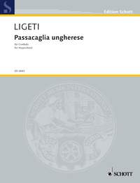Ligeti Passacaglia Ungherese For Harpsichord Sheet Music Songbook