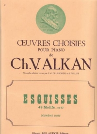 Alkan Esquisses 48 Motifs Op63 Vol 2 Piano Sheet Music Songbook