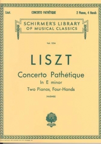 Liszt Concerto Pathetique Emin 2 Pianos Sheet Music Songbook