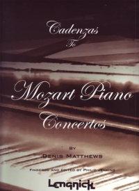 Cadenzas To Mozart Piano Concertos Jenkins Sheet Music Songbook