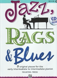 Jazz Rags & Blues Book 2 Mier Piano Book + Cd Sheet Music Songbook