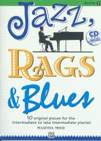 Jazz Rags & Blues Book 3 Mier Piano Book + Cd Sheet Music Songbook