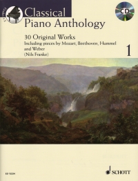 Classical Piano Anthology 1 Franke Book & Cd Sheet Music Songbook