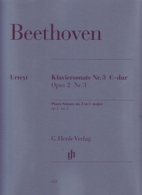 Beethoven Piano Sonata Op2 No 3 C Urtext Sheet Music Songbook