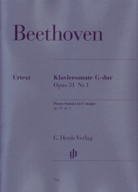 Beethoven Piano Sonata Op31 No 1 G Piano Solo Sheet Music Songbook