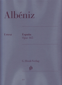 Albeniz Espana Op165 Piano Solo Sheet Music Songbook