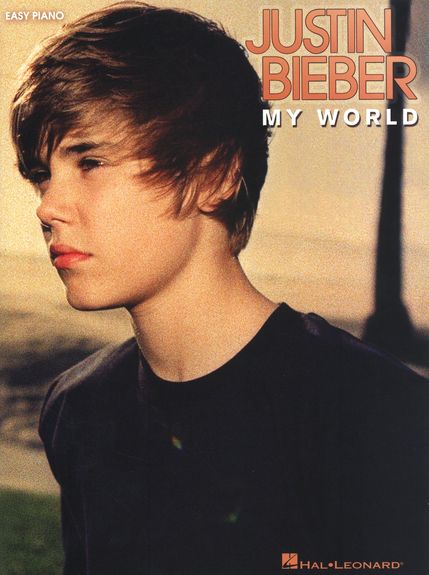 Justin Bieber My World Easy Piano Vocal Sheet Music Songbook