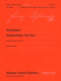 Schubert Impromptu Ab Op Post 142 No 2 D935 Piano Sheet Music Songbook