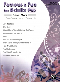 Famous & Fun For Adults Pop Book 4 Matz Piano Sheet Music Songbook