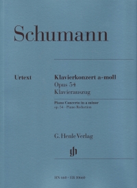 Schumann Piano Concerto Amin Op.54 Piano Duet Sheet Music Songbook