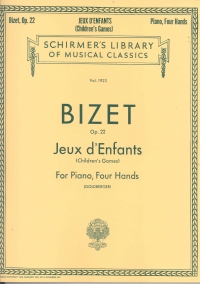 Bizet Jeux Denfants Piano Four Hands Sheet Music Songbook