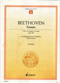 Beethoven Sonata F Op10 No 2 Hoehn Piano Solo Sheet Music Songbook
