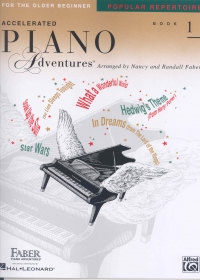 Accelerated Piano Adventures Popular Repertoire 1 Sheet Music Songbook