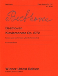 Beethoven Piano Sonata Op27 No2 Moonlight Sonata Sheet Music Songbook