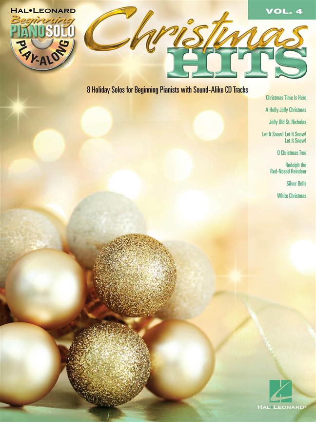 Beginning Piano Solo Play Along 04 Christmas Hits Sheet Music Songbook