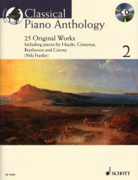 Classical Piano Anthology 2 Franke Book & Cd Sheet Music Songbook