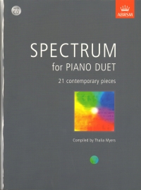 Spectrum For Piano Duet Myers Book & Cd Abrsm Sheet Music Songbook