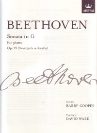 Beethoven Sonata G Op79 Cooper Piano Sheet Music Songbook