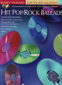 Easy Piano Cd Play Along 05 Hit Pop/rock Ballads Sheet Music Songbook