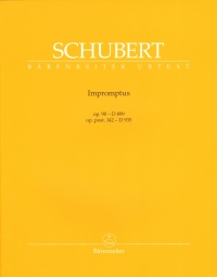 Schubert Impromptus Op90 & Op Post 142 Piano Sheet Music Songbook