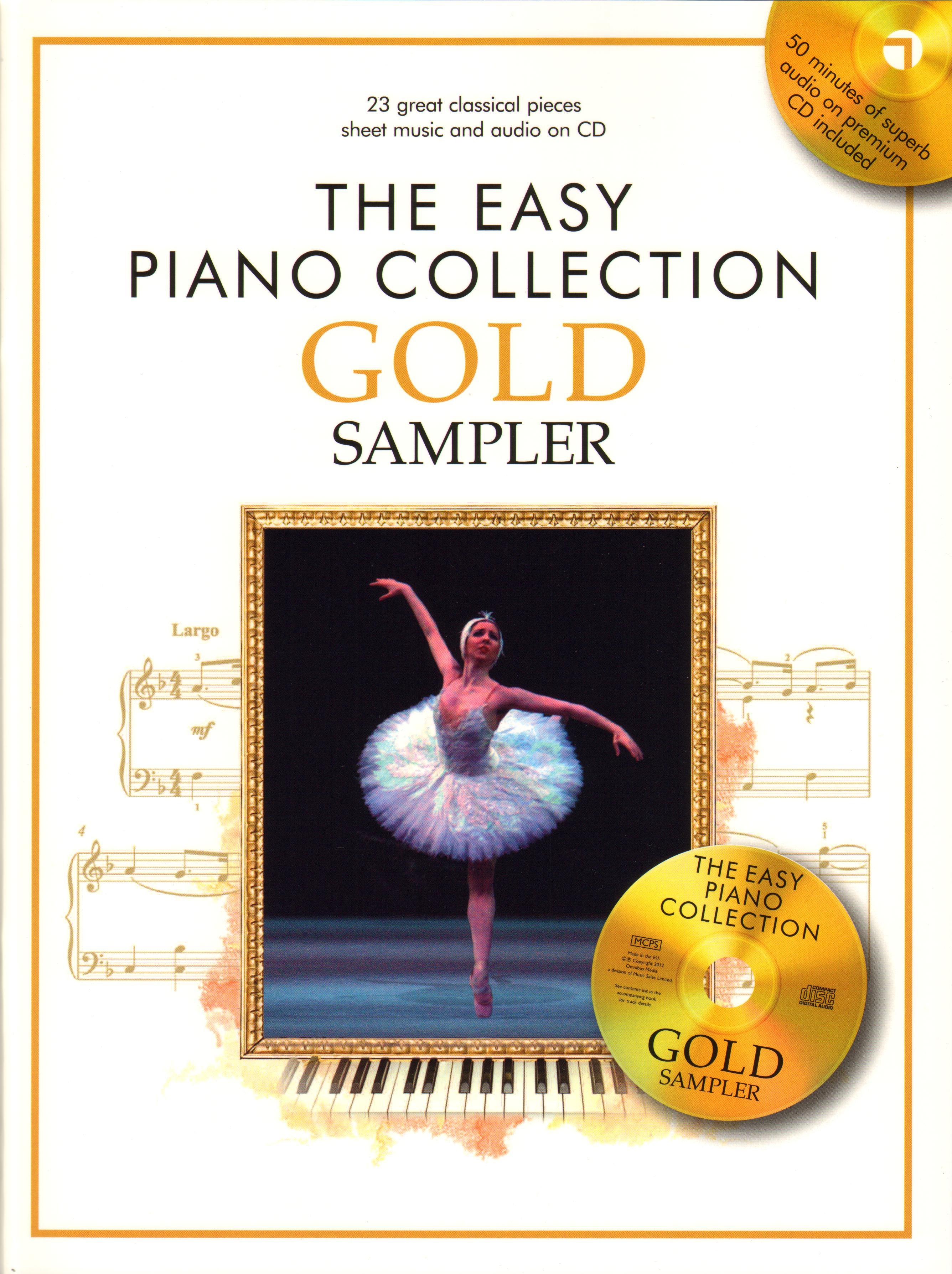 Easy Piano Collection Gold Sampler + Cd Sheet Music Songbook